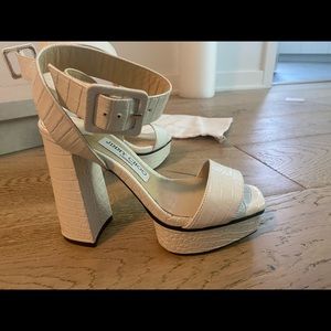 Jimmy choo white platforms